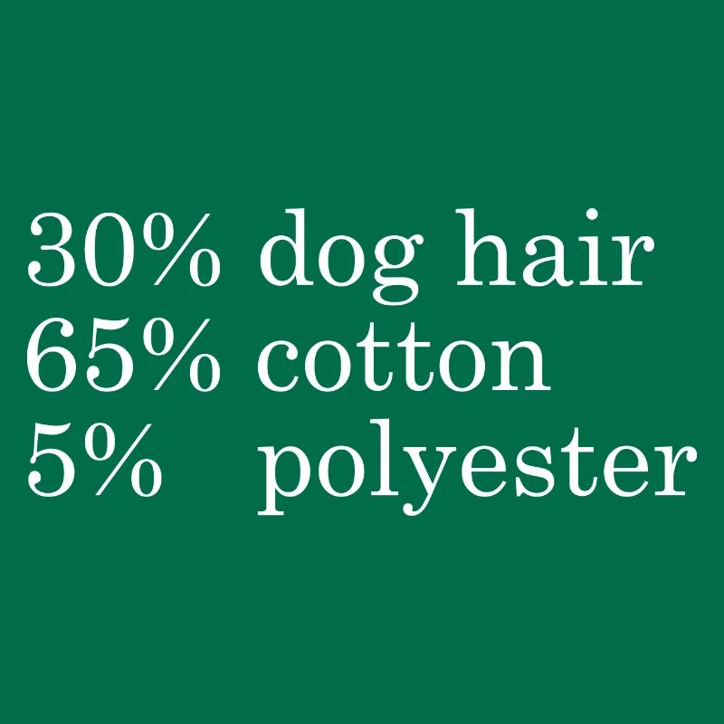 30% poils de chien, 65% coton, 5% ployester