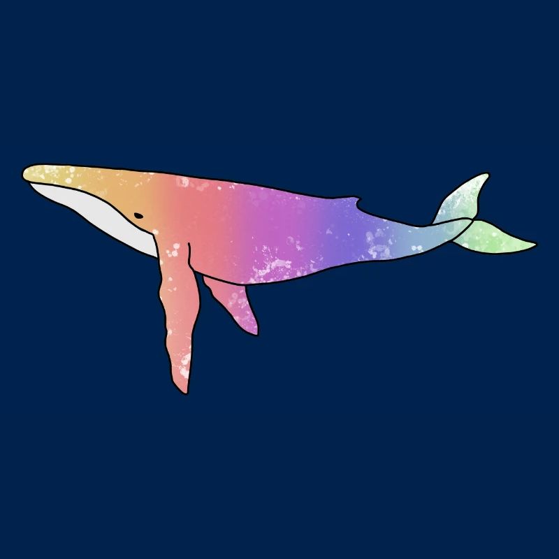 Wal Regenbogen Version