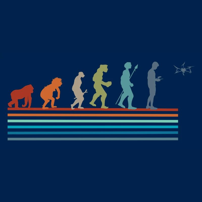 Vintage-Retro-Evolution-Drohne