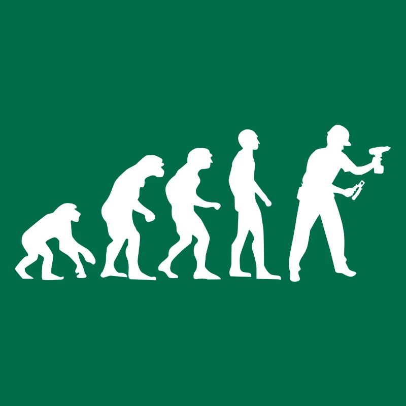 Handwerker Evolution Geschichte Geschenk lustig