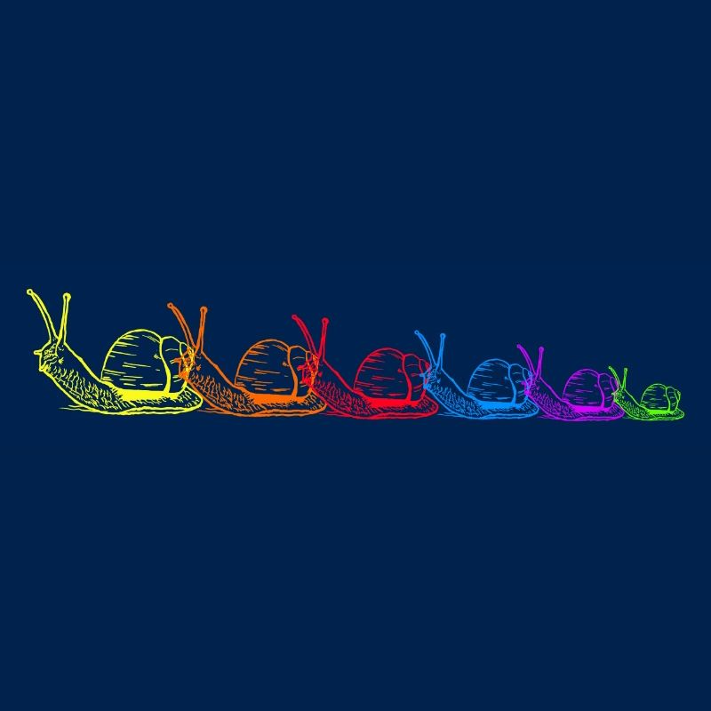 Rainbow Snails Snail Shell LGBT