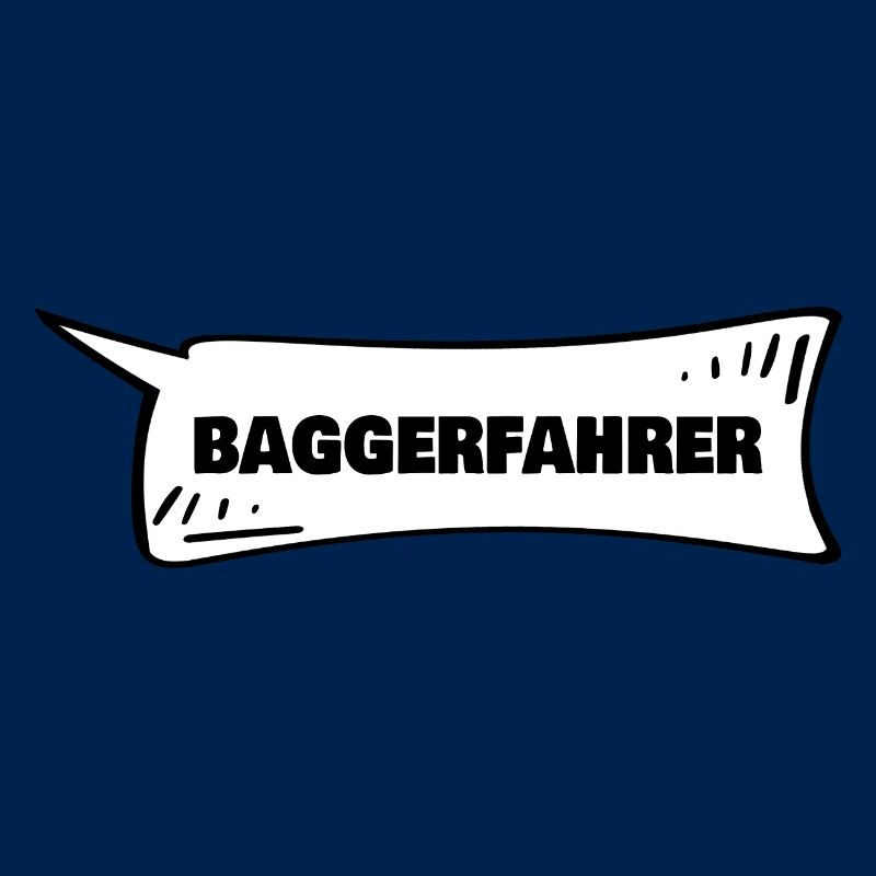 Speech bubble excavator driver