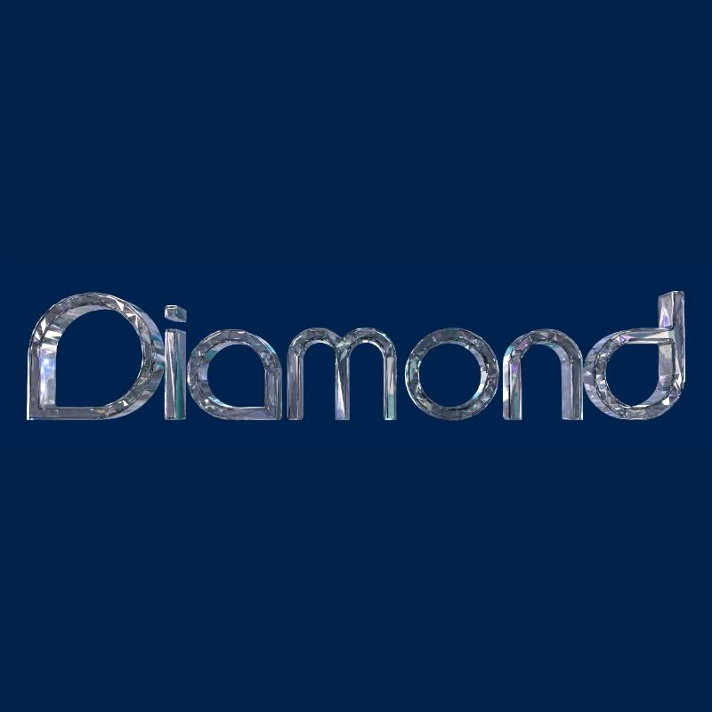 Diamond Stylized Text