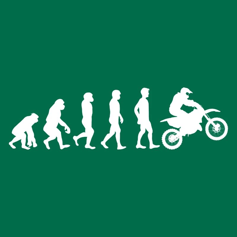 Motocross motorcycle evolution white