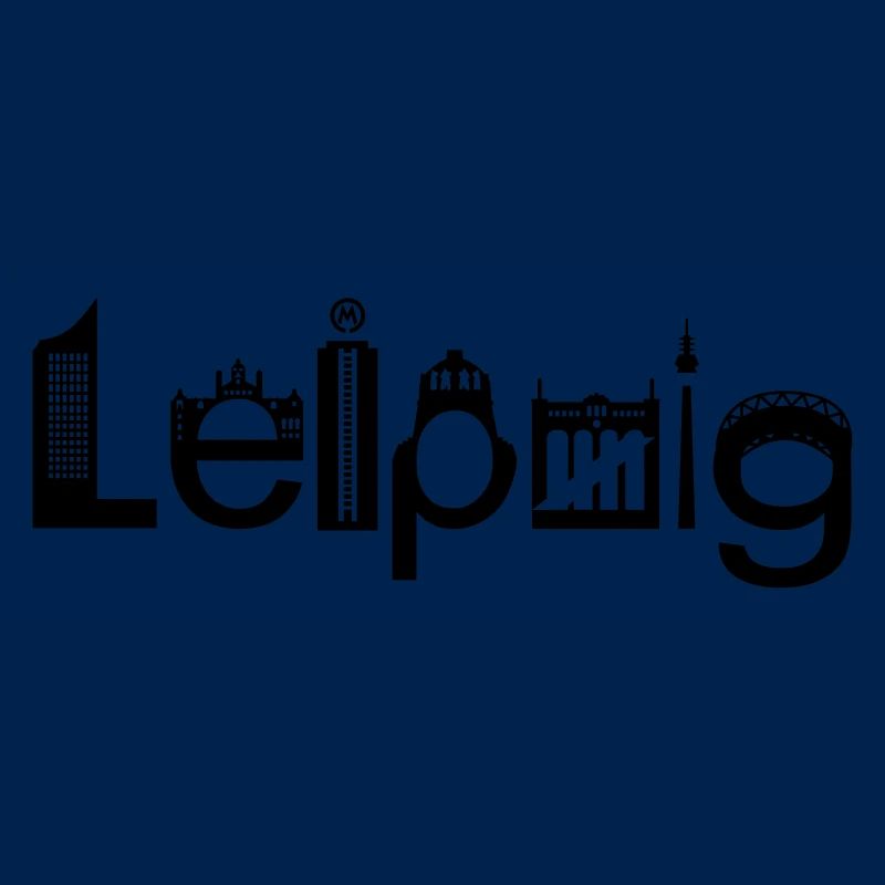 Skyline de Leipzig avec points de repère