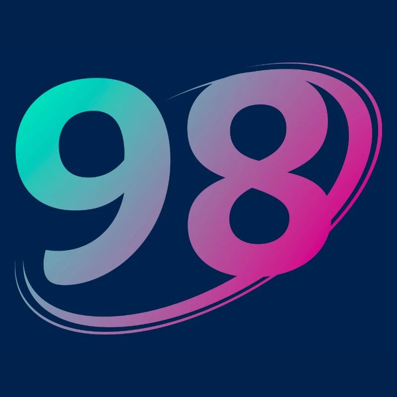 Number 98 multicolor