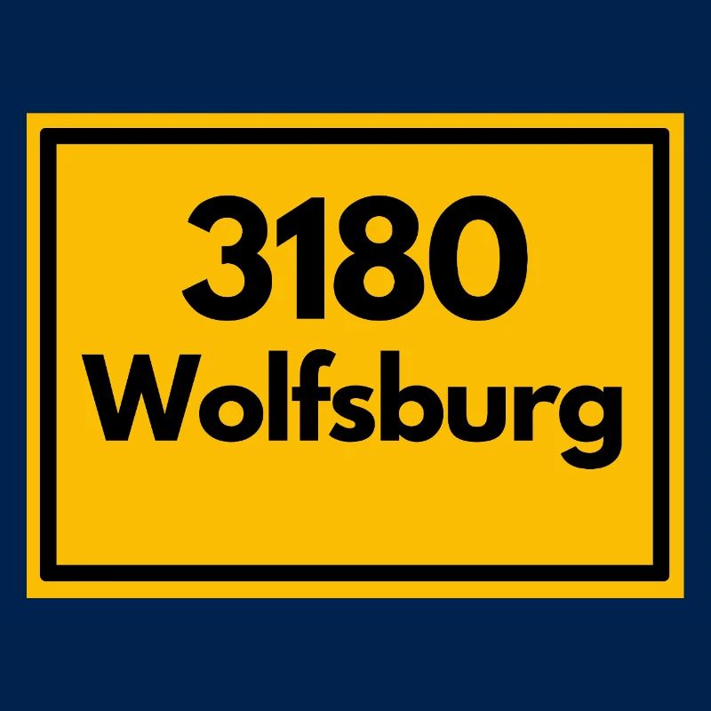 Panneau de lieu - puis rétro ancien code postal 3180 WOLFSBURG