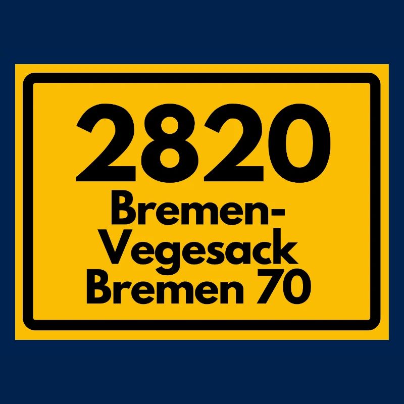 ANCIEN CODE POSTAL RÉTRO 2820 BREMEN VEGESACK !