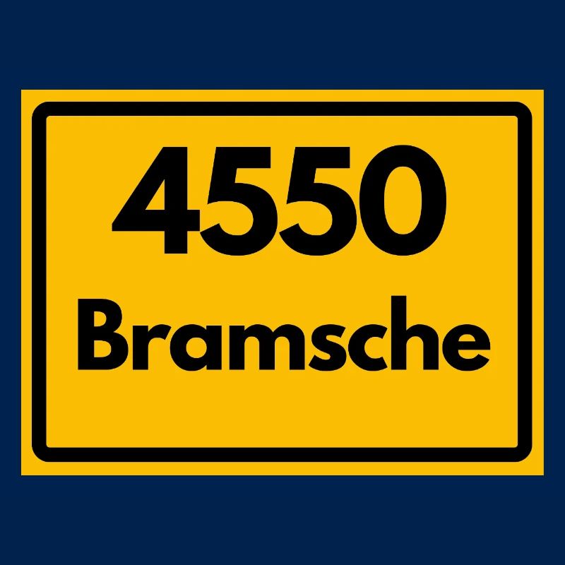 ALTE POSTLEITZAHL PLZ RETRO  4550 BRAMSCHE