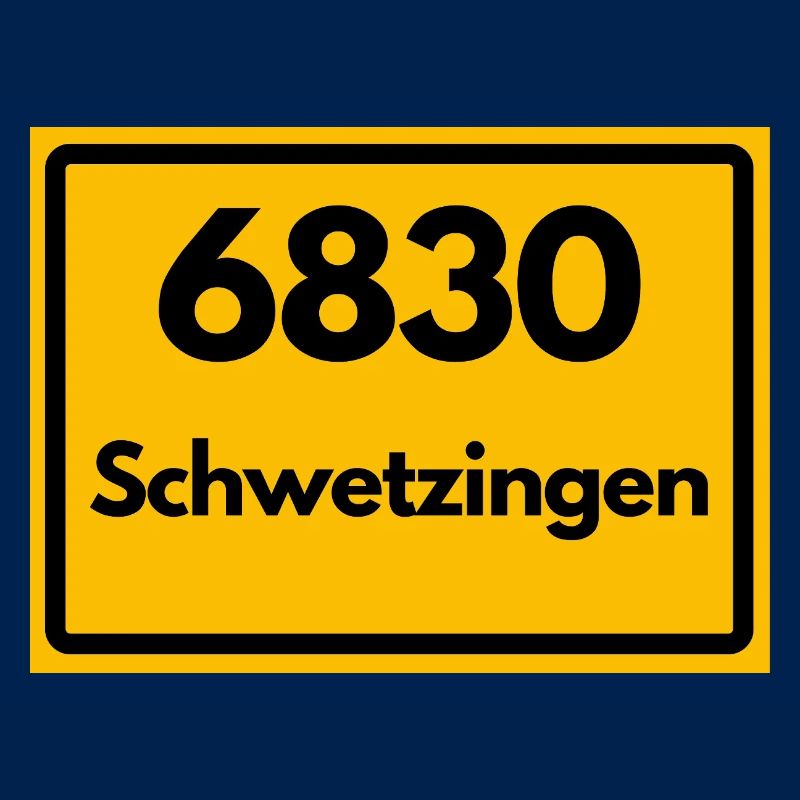 ALTE POSTLEITZAHL PLZ RETRO 6830 SCHWETZINGEN 