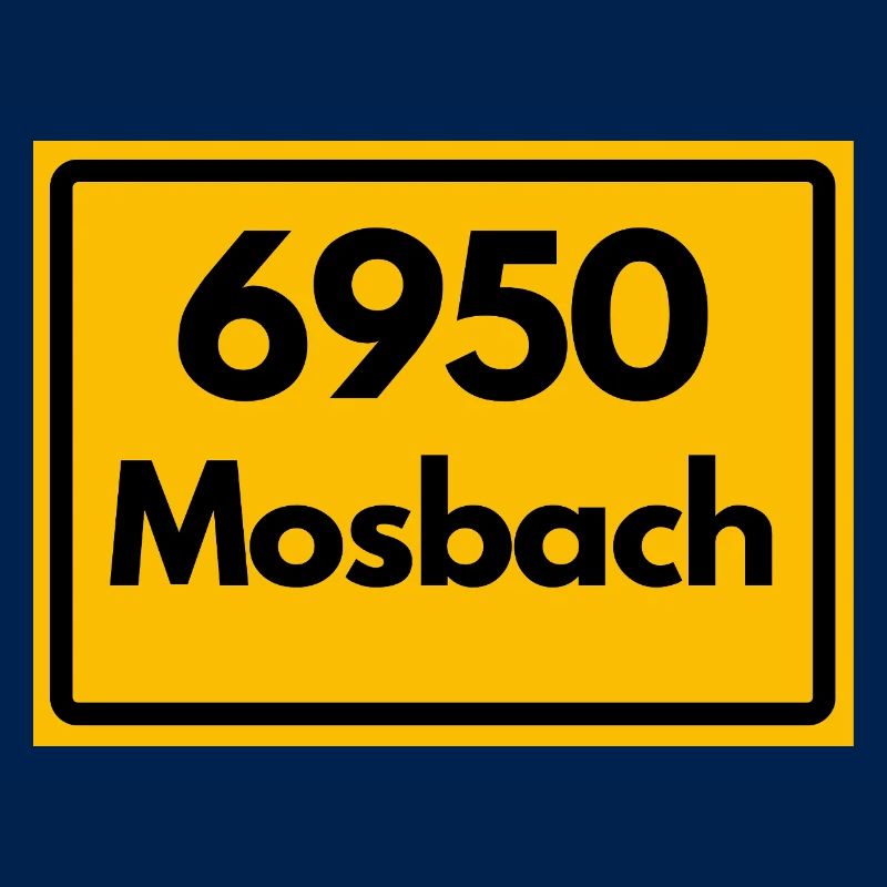 ANCIEN CODE POSTAL RETRO 6950 MOSBACH HEIMAT BW