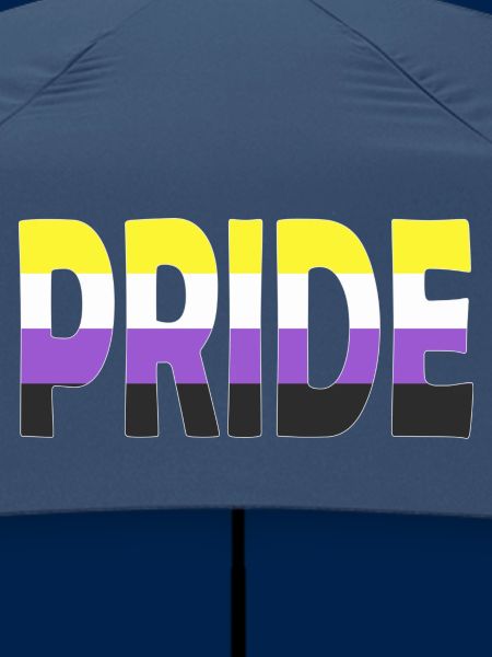 Pride Schriftzug Non-Binary Nichtbinär LGBTQ