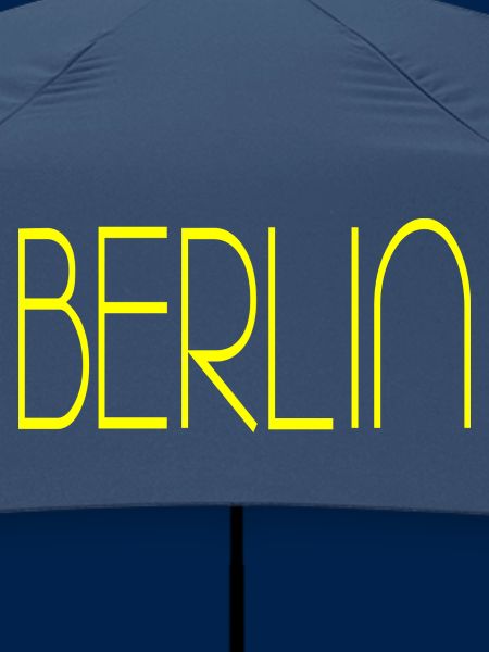 Berlin gelbe Schrift