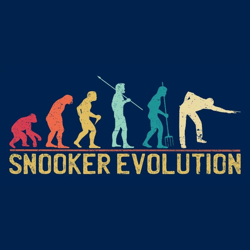 Silhouette de l'évolution du snooker