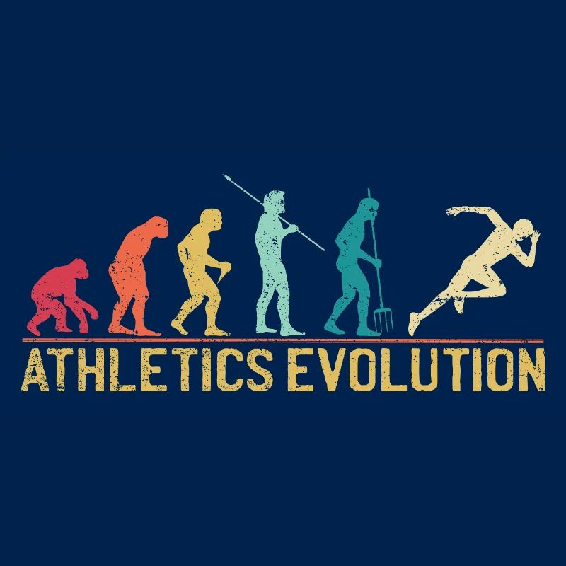 Evolution des athlètes humains Impression d’art