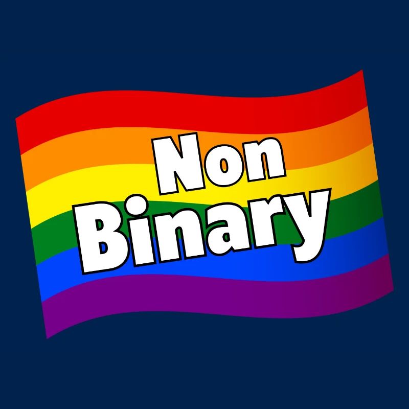 Nonbinary Non-binary rainbow flag diversity LGBTQ+