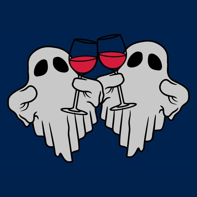 2 wine-drinking spirits