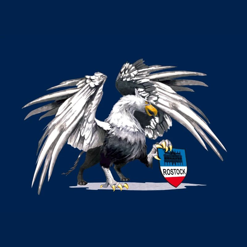 Rostocker Greif mit Wappen