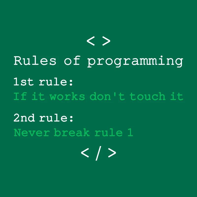 Règles de programmation