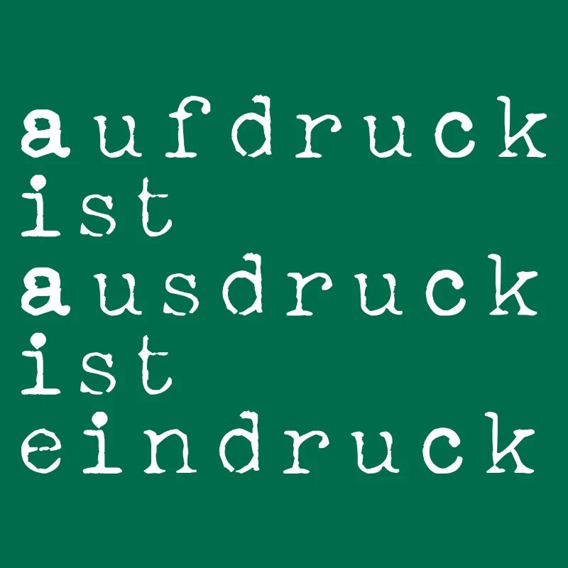 Imprint is expression is impression pun white