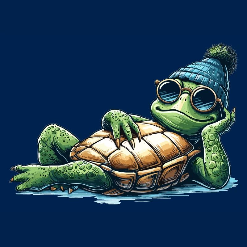 Chill Toad Tortue Cool Chill Cadeau