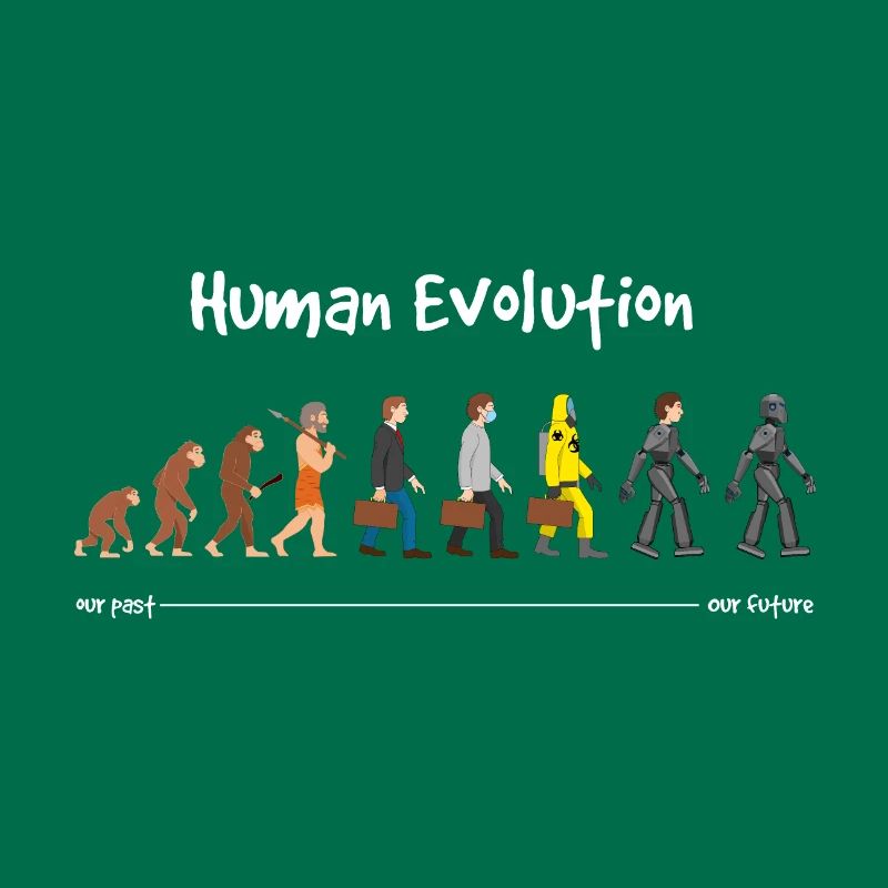 Evolution eine robotische Zukunft Dunkel