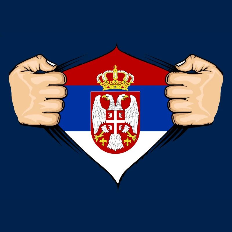 Conception du drapeau de la Serbie