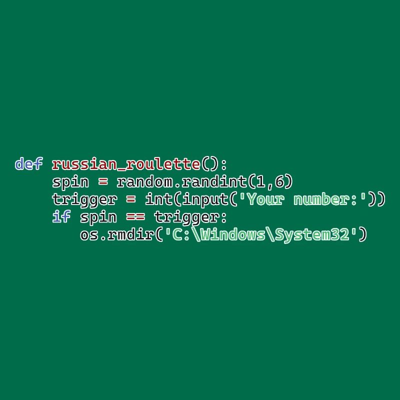 Python Russisches Roulette