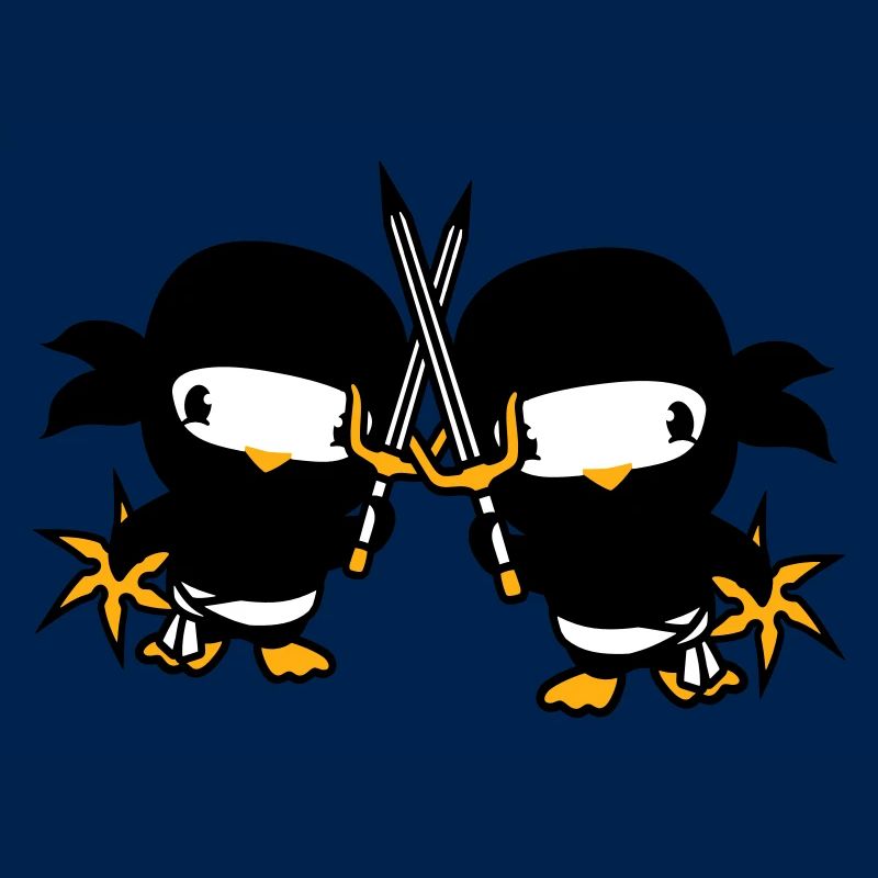 2 Oiseaux Ninja Fighter Assassin Épée Ninja Star