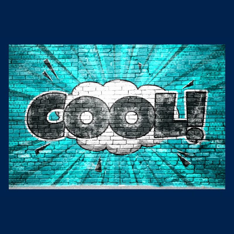 cool Comic Style Bubble Graffiti Lettering sur Bric