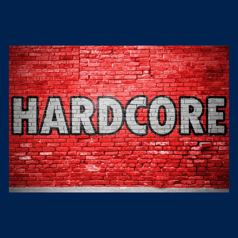 Hardcore Brick Wall Graffiti