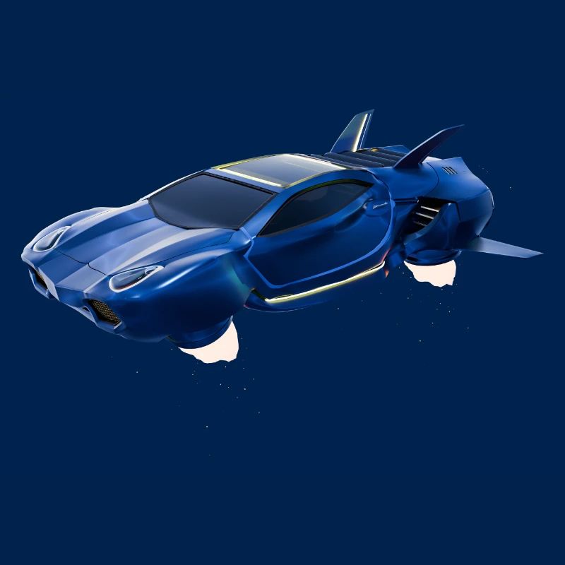 Sci-Fi Fliegendes Auto