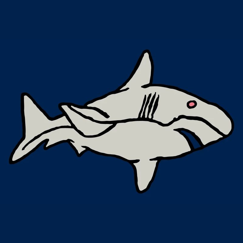 Fish Shark Predator Predator Water Graffiti Ocean