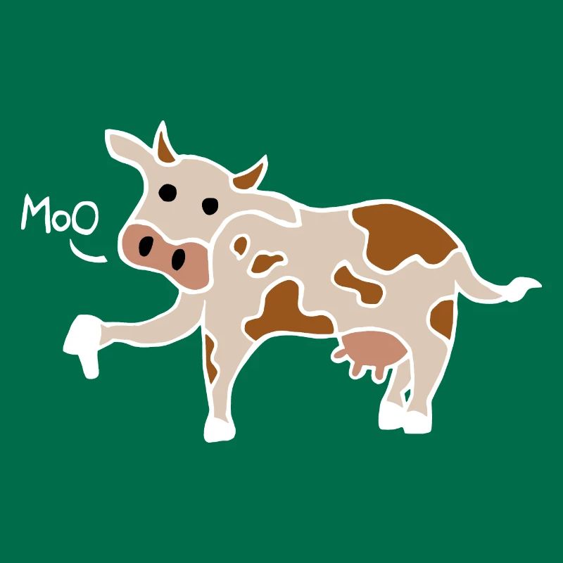 Muh / Buh-Kuh Daumen runter (Weiß)