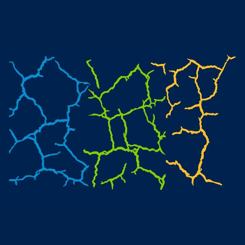 Boden Risse Muster Bunt