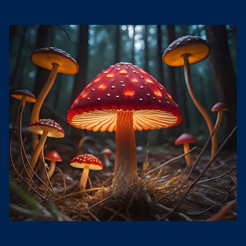 Glowing Toadstools