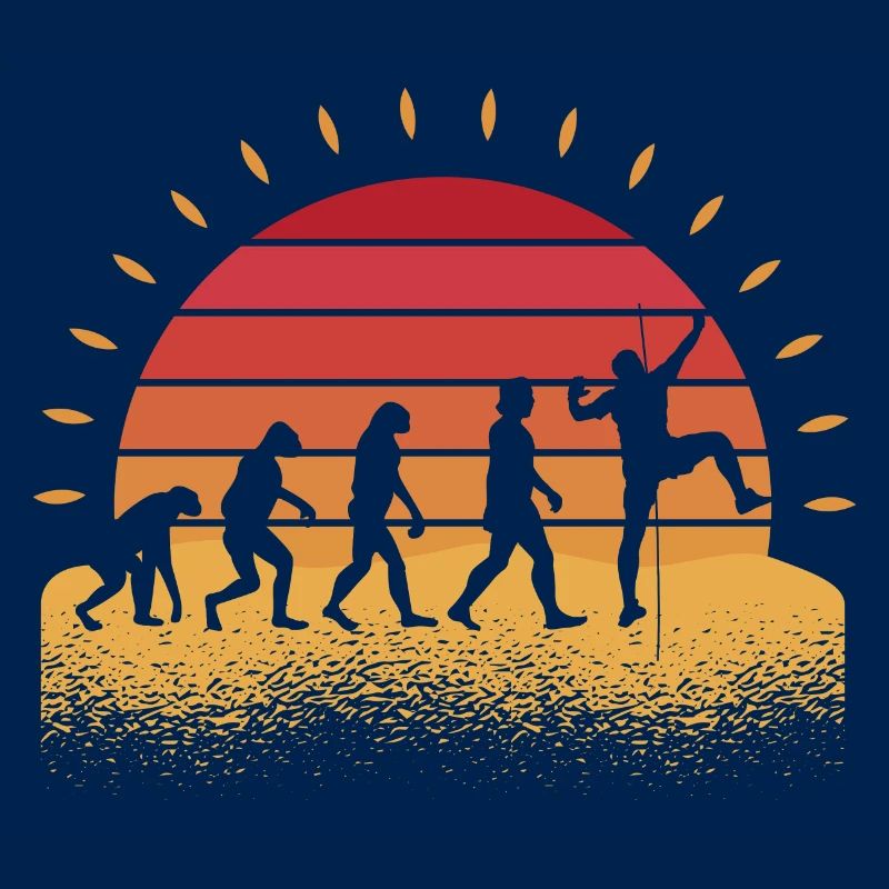 Evolution Bergsteigen Bouldern Klettern Kletterer