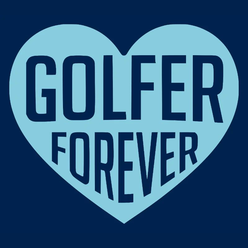 Golfer Forever Herzdesign