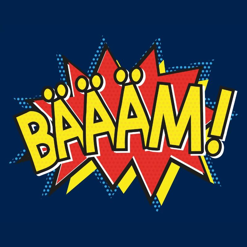 BÄÄÄM Comic Strip Action Bubble - Pop-Art Style