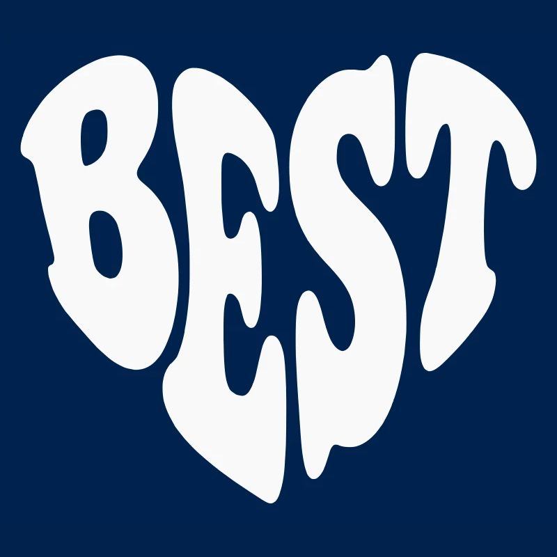 Bestes (Freund / Partner) Herz – Anpassbare Farbe
