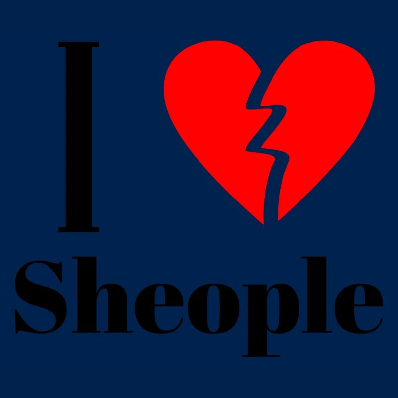 Ironisches Sheople design Statement