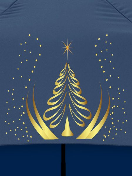 Goldene Weihnachtsbaum-Silhouette