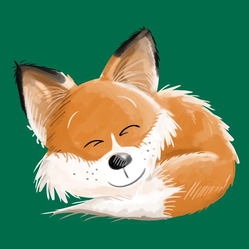 Fox is so tired - foxes - red fox - sleeping