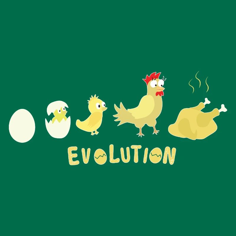 Evolution Ei Huhn Brathähnchen BBQ Barbecue