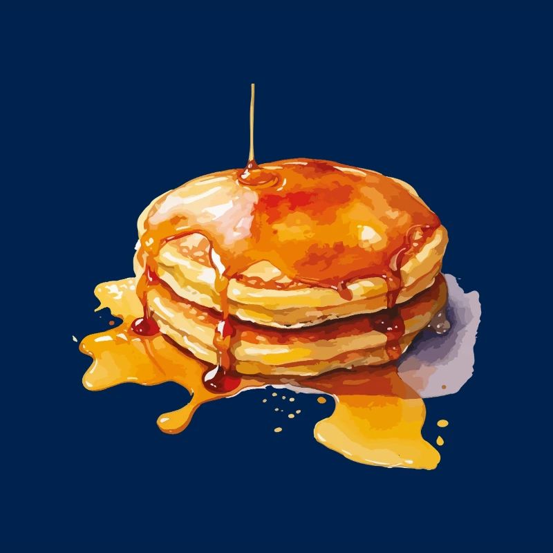 Syrup Pancake Stack
