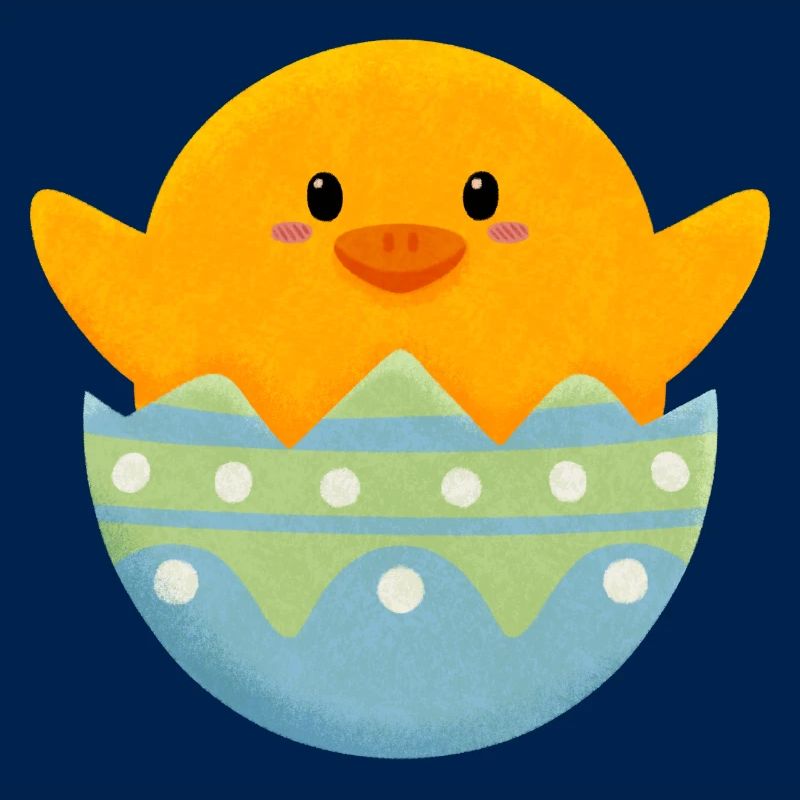 Chick in Easter egg