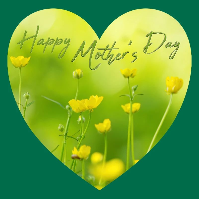 Herz mit Blumen zum Muttertag Geschenk Muttertag