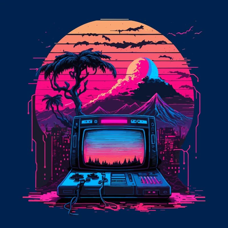 Vaporwave Computer