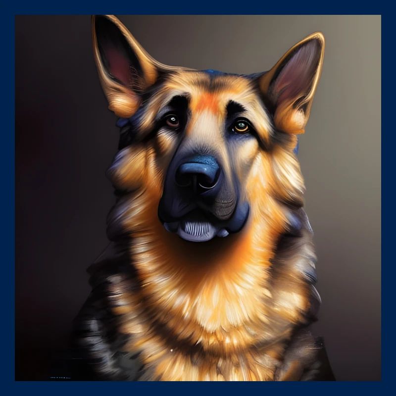 German Shepherd artwork