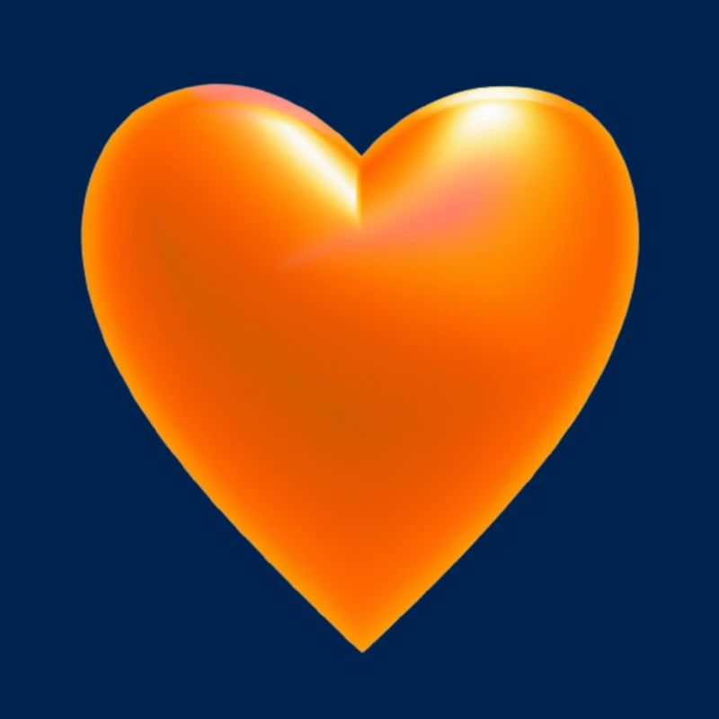 Herz orange Geschenkidee